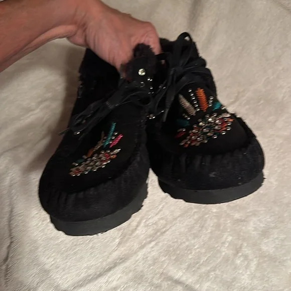 Montana West fur lined moccasins W11 NWOT - Picture 3 of 6